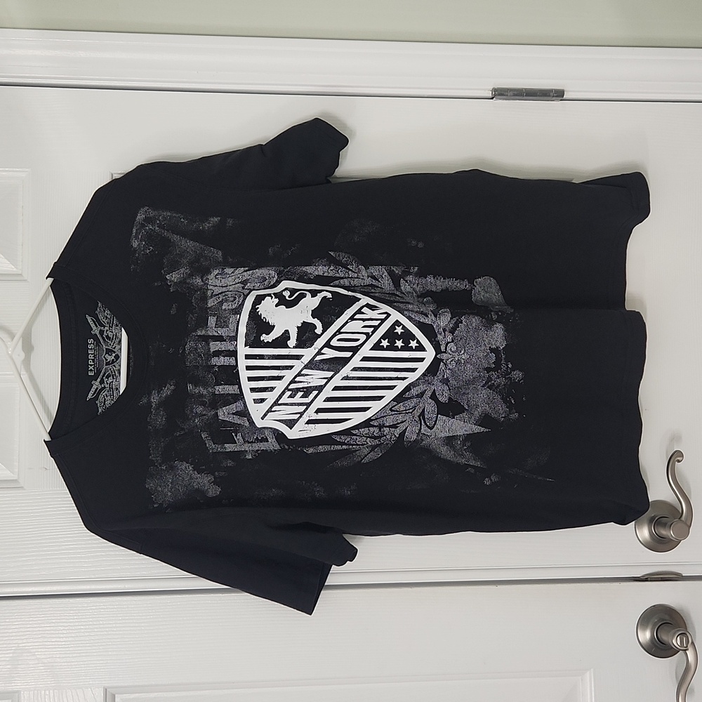 Mens Black Cotton Express Tshirt XL